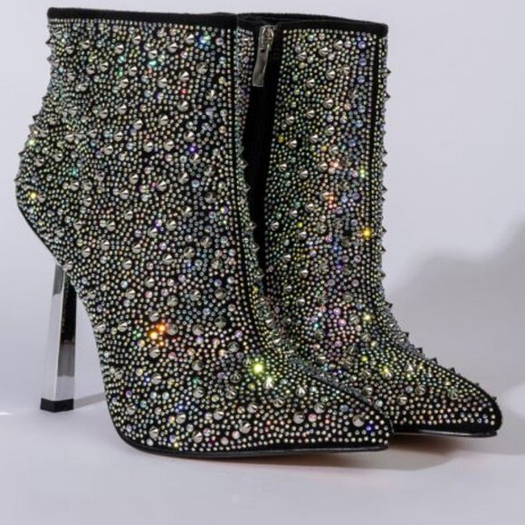AZALEA WANG ALL EYES ON ME STILETTO BOOTIE IN MULTI ( BRAND NEW !!! ) - Picture 5 of 8